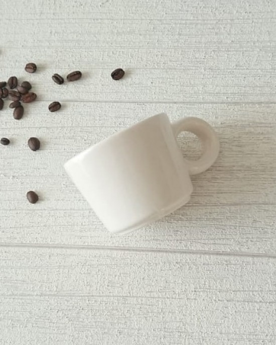 El Yapımı Seramik Filamingo Mug Fincan